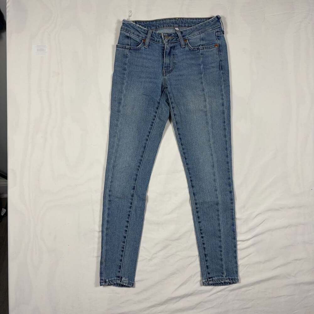 Levi's Seamed Skinny Jeans Size 24 Medium Wash Denim